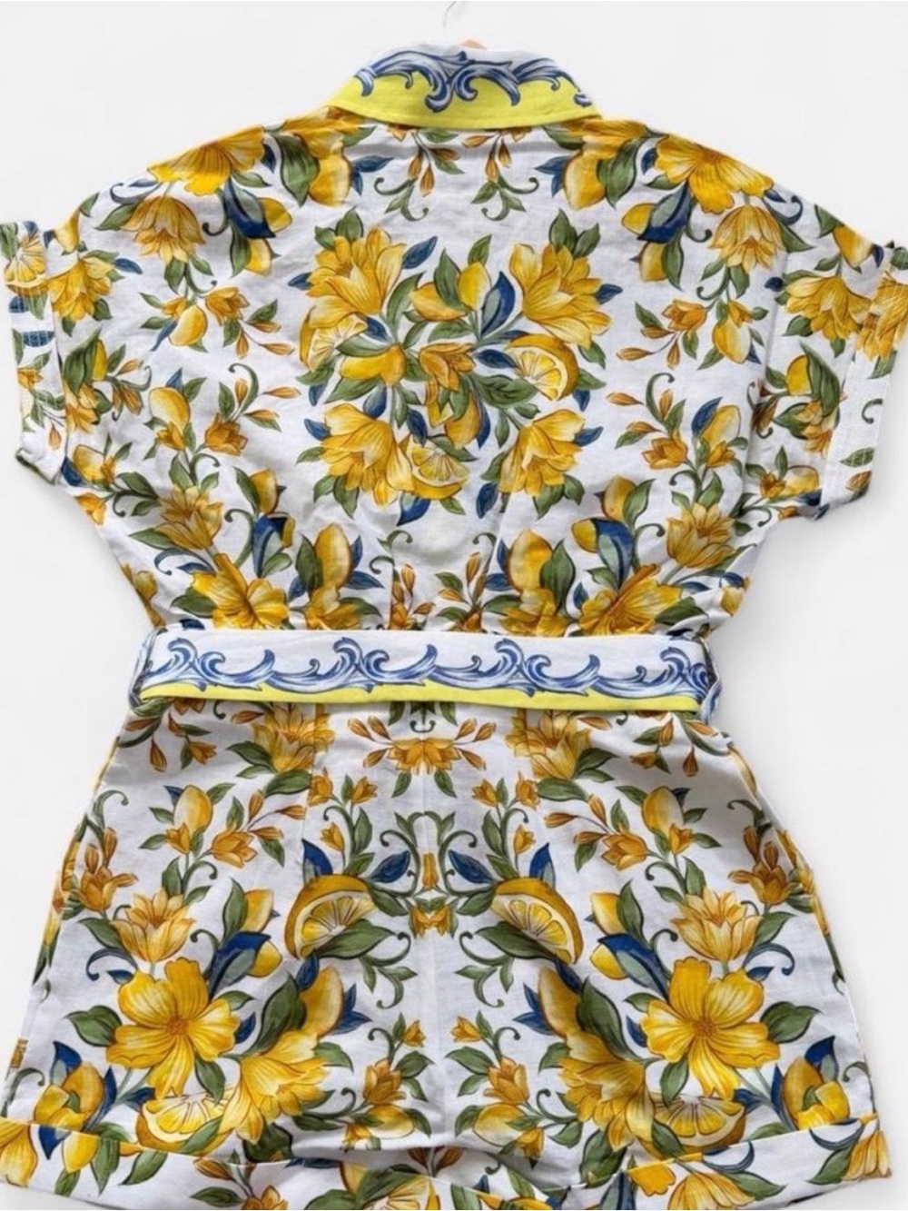 Farm Rio Off-White Sicily Scarf Euroflax™
Premium Linen Romper, size M 🍋 - Picture 6 of 7